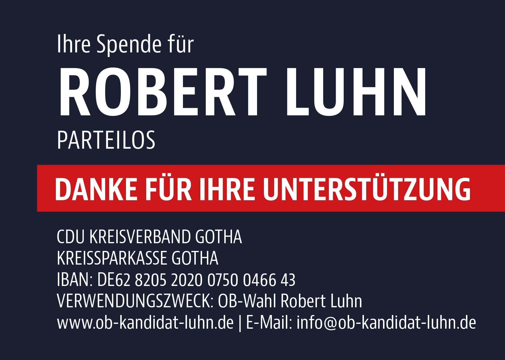 Robert Luhn - Unterstützer werden